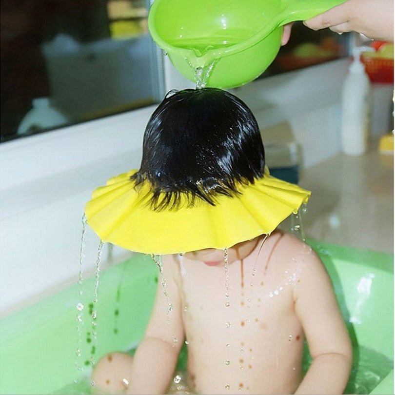 Visière chapeau pour douche bébé I ShampooCap™ - mamanpepite